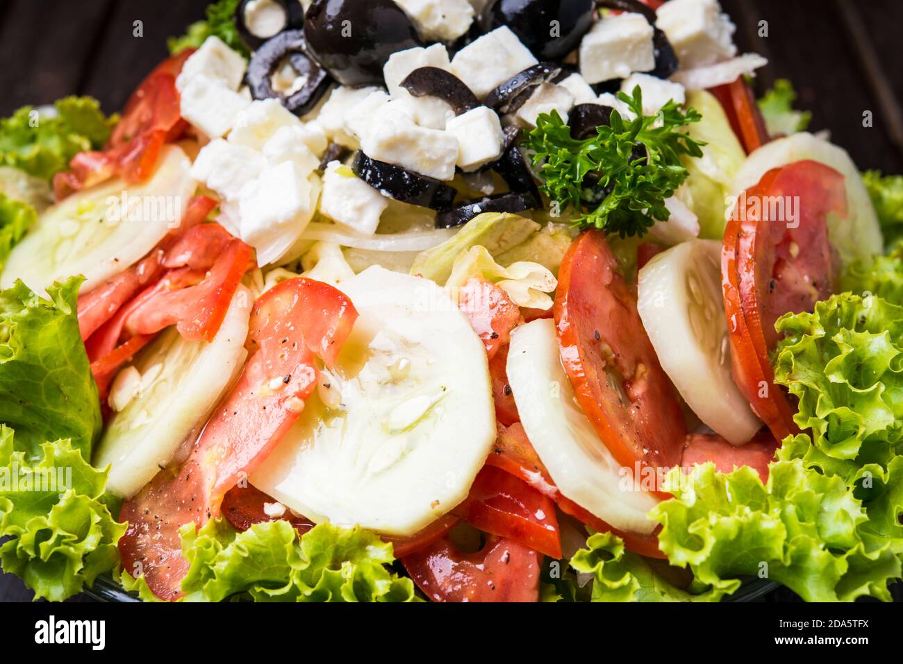 Salade de légumes frais Banque D'Images