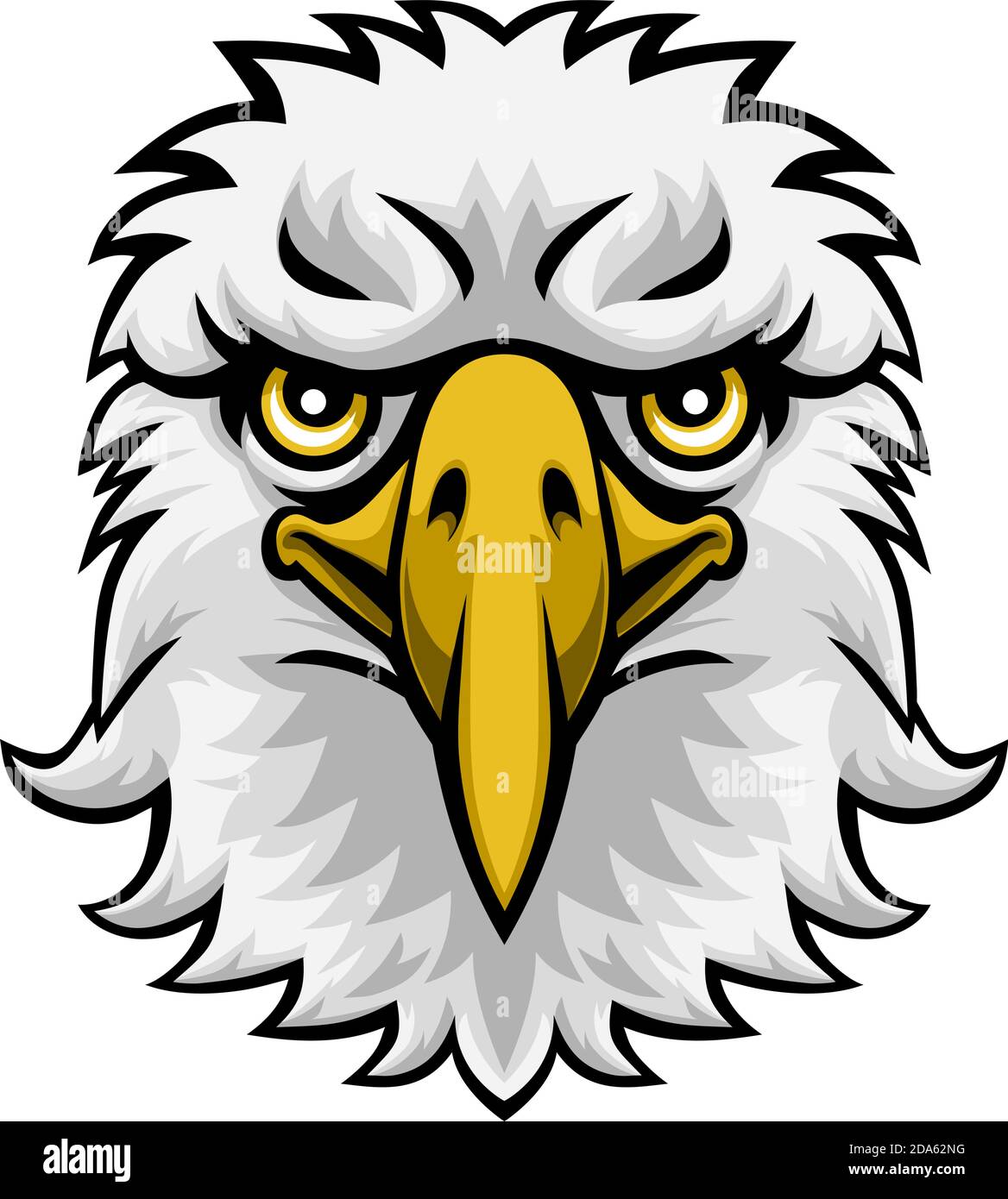 Personnage Eagle Mascot Cartoon Illustration de Vecteur