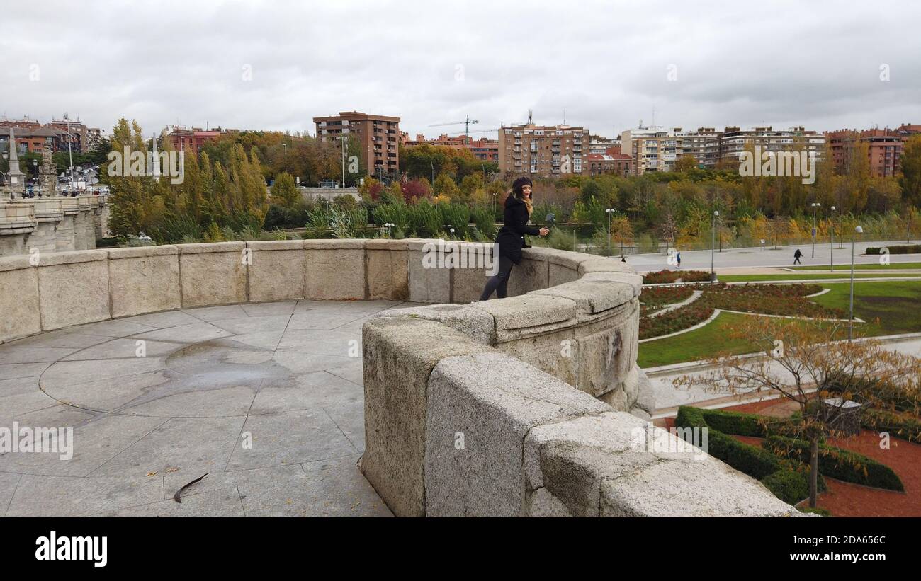 Vista de Madrid Río Banque D'Images