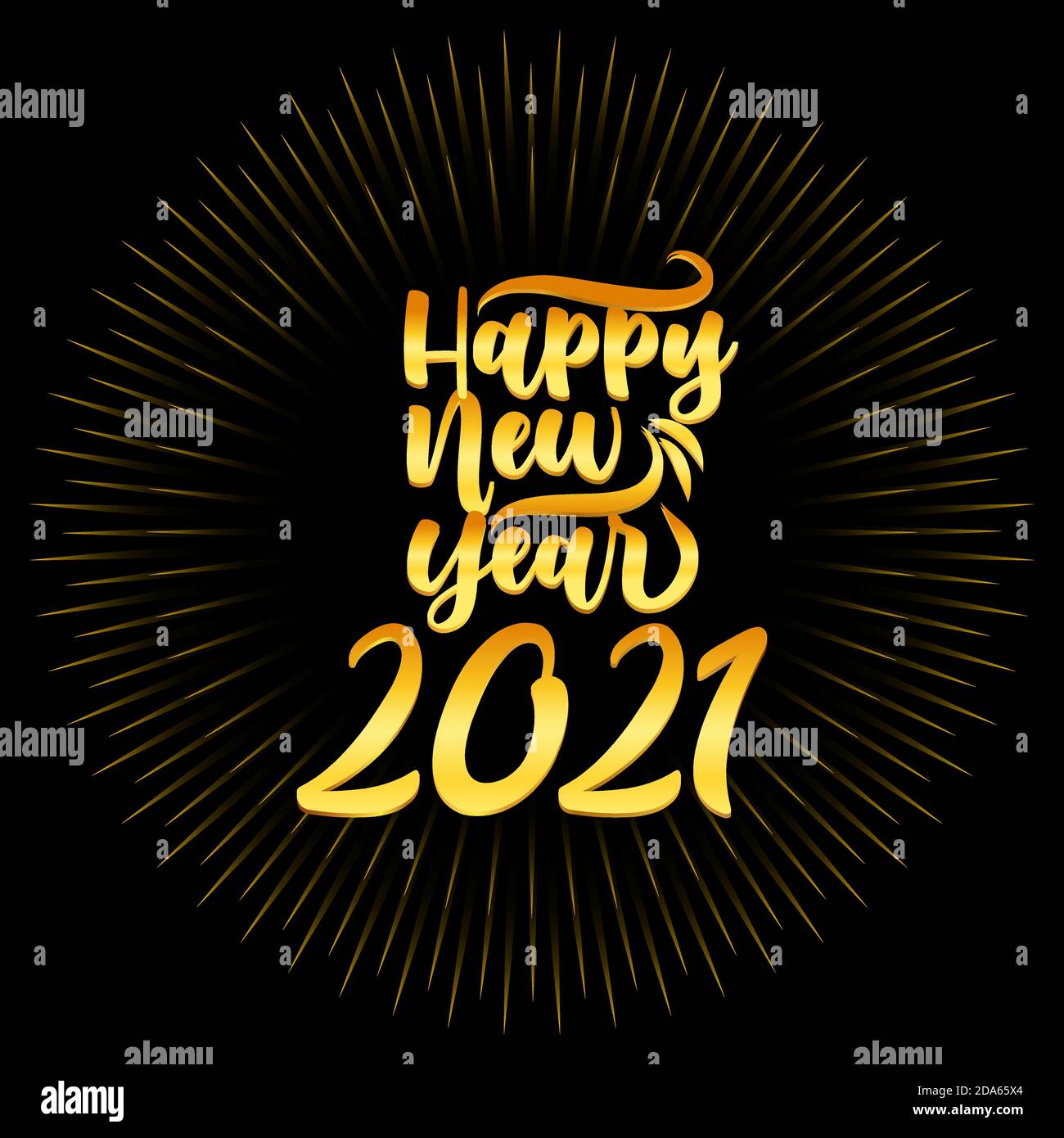 Bonne année design élégant avec 2021 logos de couleur. La typographie pour 2021 vous permet de gagner la date des designs de luxe et de l'invitation à la fête du nouvel an. Illustration de Vecteur