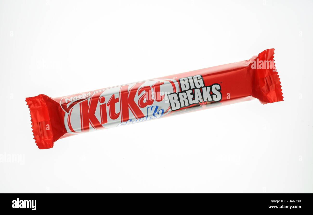 Kit Kat Chunky Big Breaks Chocolate Bar, fabriqué par Nestlé au Royaume-Uni Banque D'Images