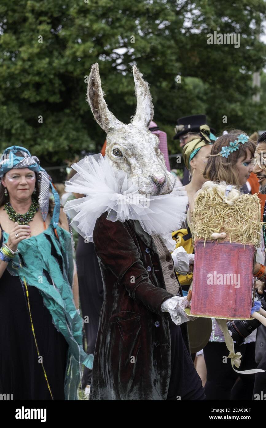 WARE, ROYAUME-UNI - 29 juillet 2017: Certains des costumes sur le samedi à Standon Calling Banque D'Images