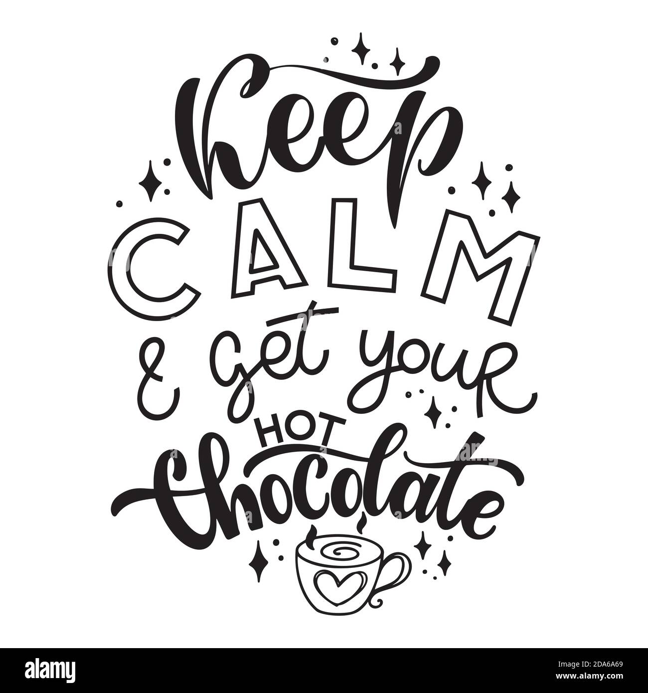 Citation De Lettrage A La Main Au Chocolat Chaud Noel Mot Hiver Composirion Elements De Dessin Vectoriel Pour T Shirts Sacs Affiches Cartes Autocollants Et Menus Image Vectorielle Stock Alamy