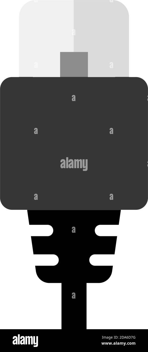Illustration de l'icône de vecteur de câble LAN Illustration de Vecteur