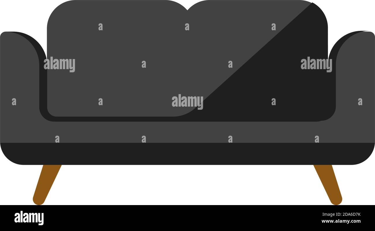 Canapé / appareil domestique , illustration d'icône de vecteur de mobilier Illustration de Vecteur