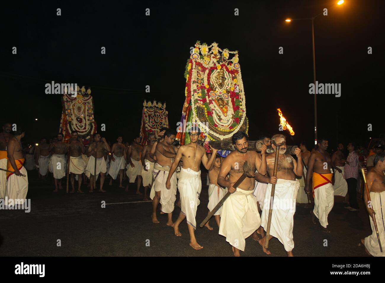 festival du temple de padmanabha swami Banque D'Images