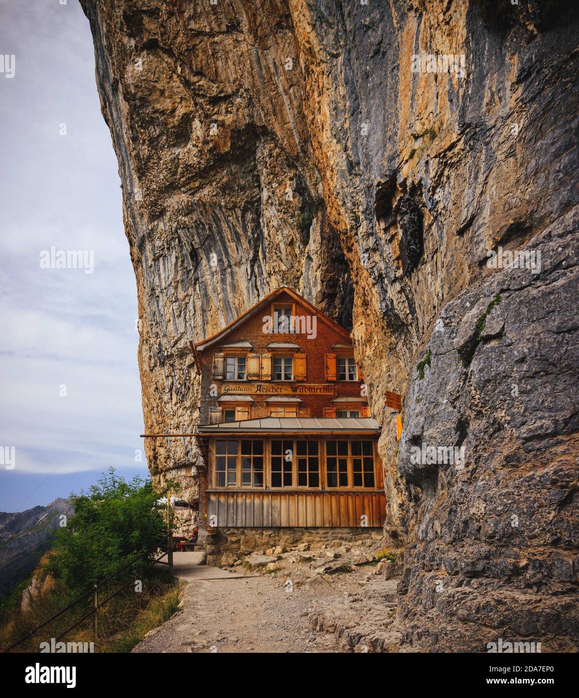 Gasthaus Aescher Wildkirchli Appenzeller Land Banque D'Images