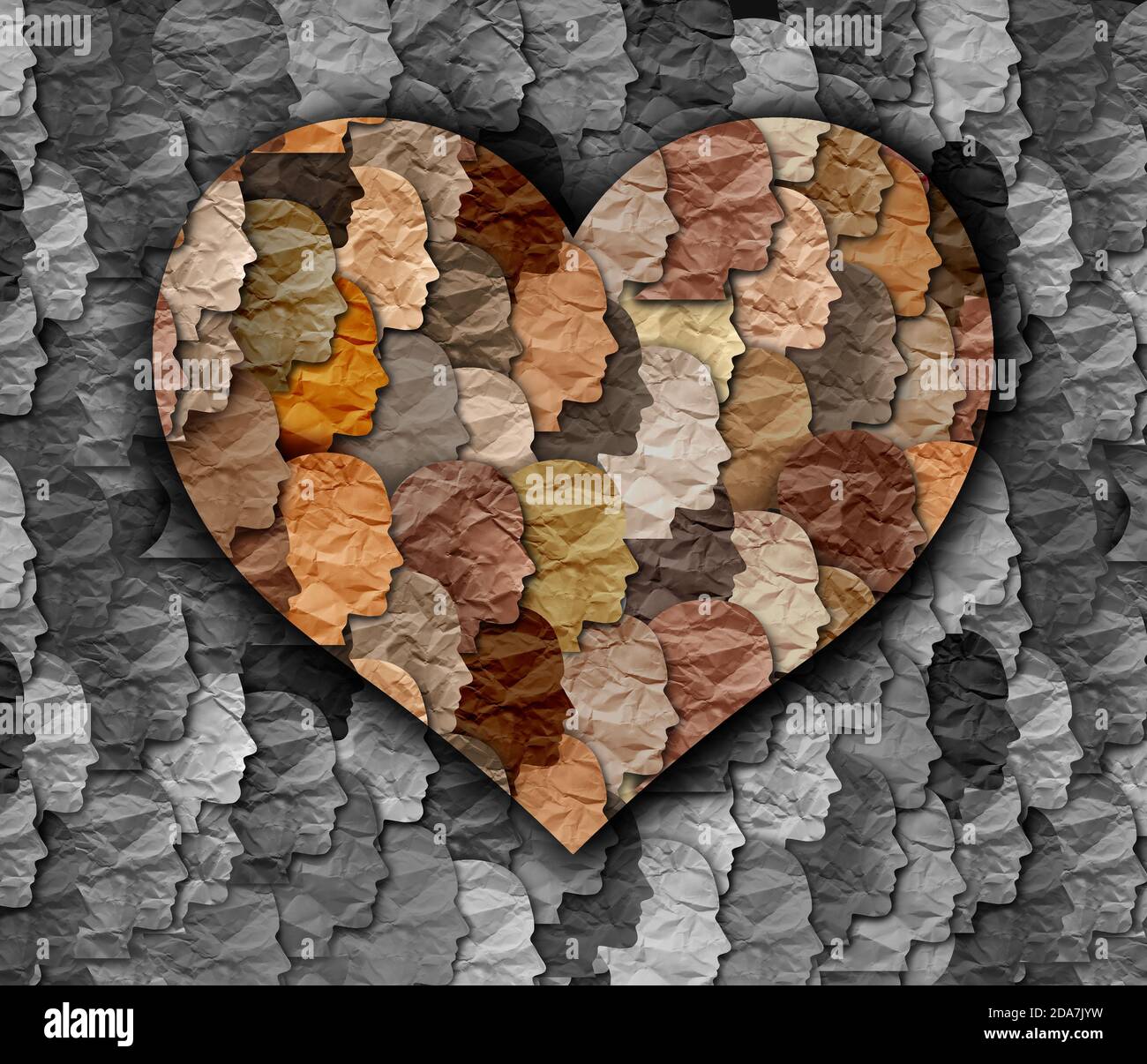 Symbole du mois de l'histoire noire pour célébrer et aimer la diversité et la culture africaine fierté comme une célébration multi-culturelle style d'illustration 3D. Banque D'Images