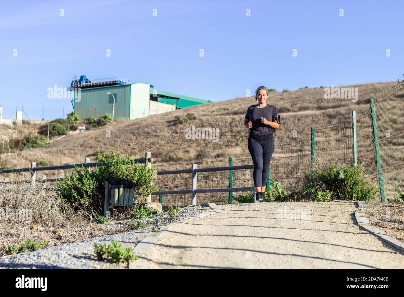 Femme faisant du sport Banque D'Images