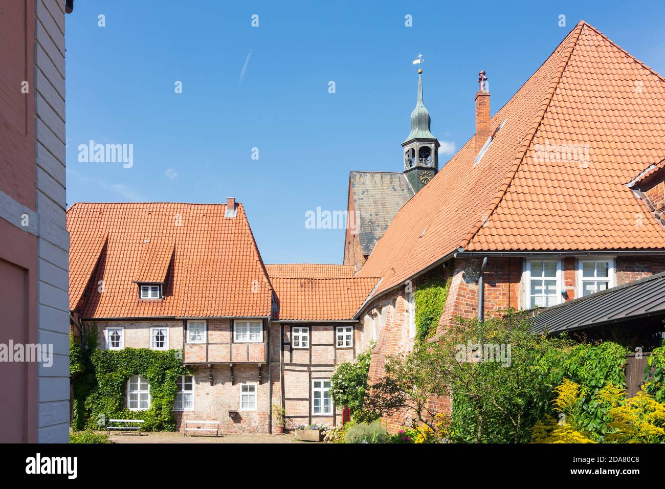 Lüneburg: Abbaye de Lüne, Lüneburger Heide, Lüneburg Heath, Niedersachsen, Basse-Saxe, Allemagne Banque D'Images
