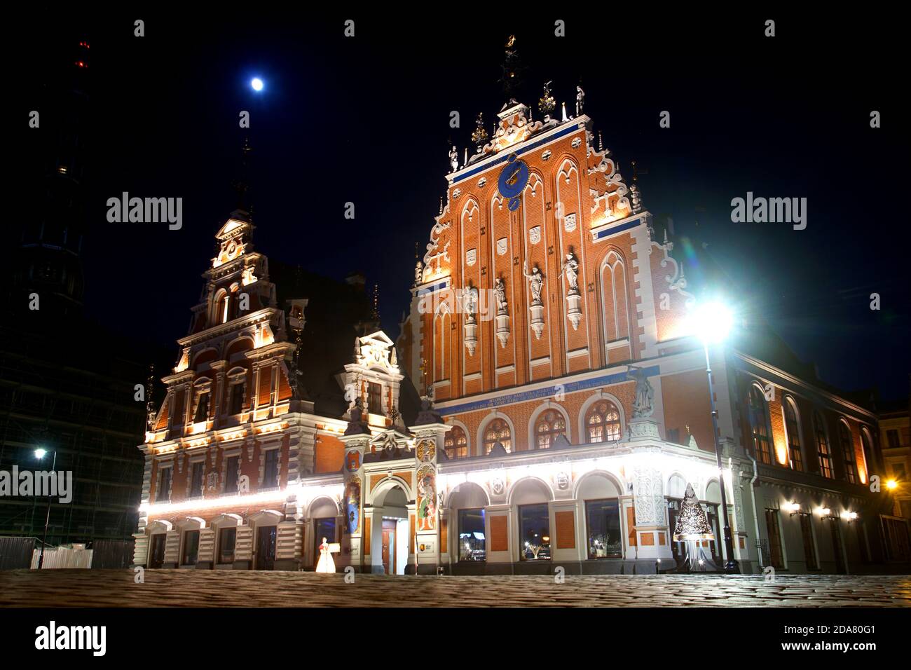 La Maison des Têtes Noires à Riga, Lettonie Banque D'Images
