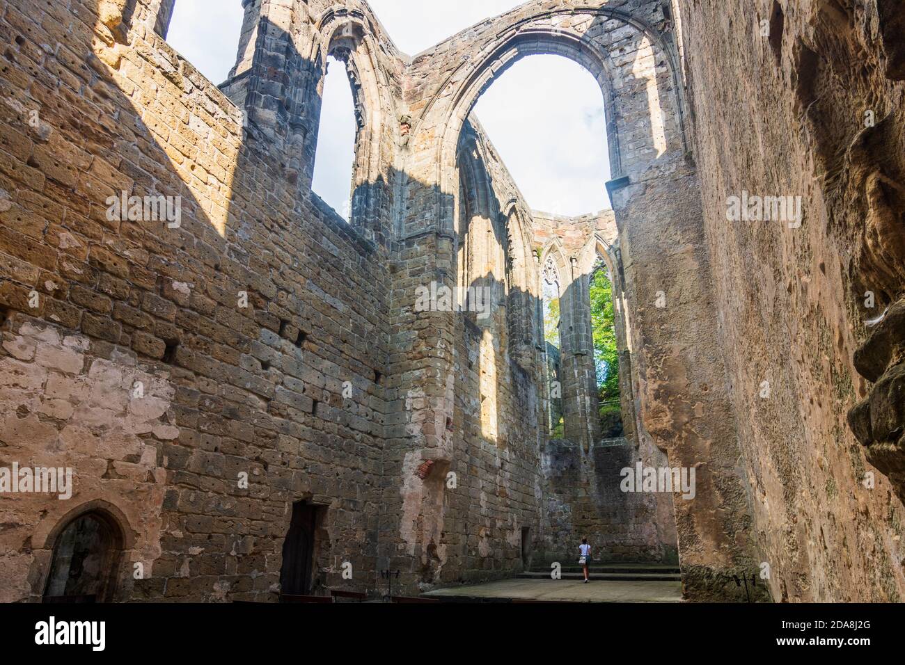 Oybin : oybin hill, ruine de l'église du monastère, Zittauer Gebirge, montagnes Zittau, Sachsen, Saxe, Allemagne Banque D'Images Oybin : oybin hill, ruine de l'église du monastère, Zittauer Gebirge, montagnes Zittau, Sachsen, Saxe, Allemagne Banque D'Images