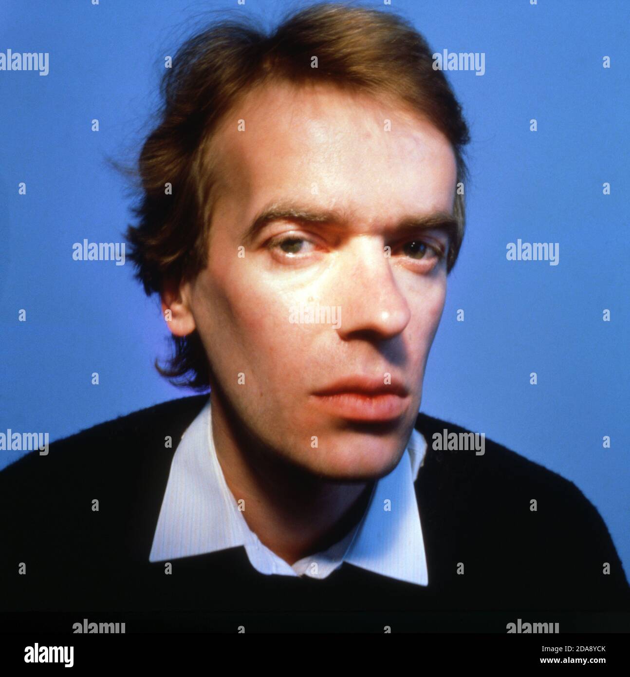 Portrait de l'auteur Martin Amisis à Londres vers 1987 Banque D'Images
