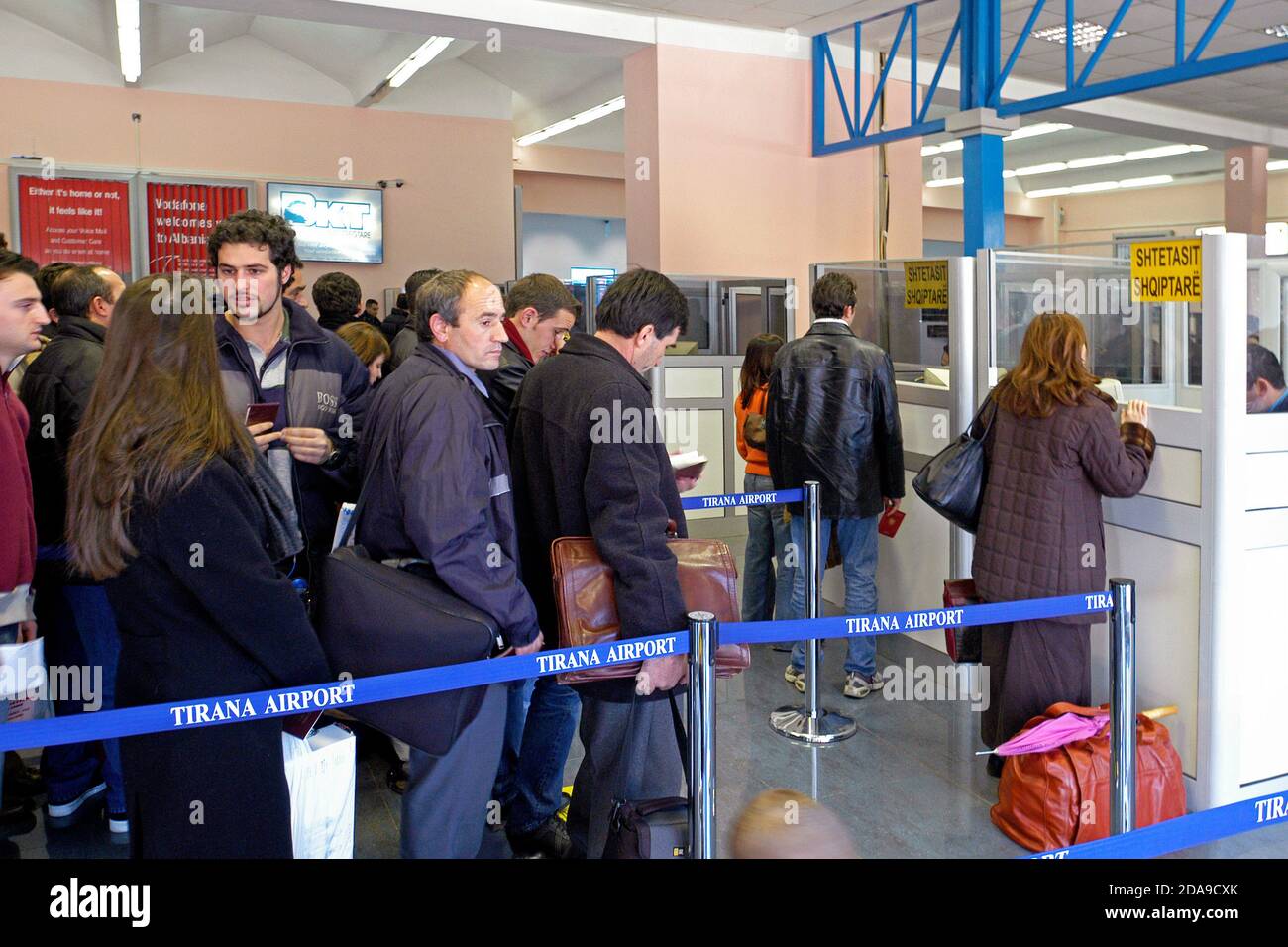 Aéroport international de mère Theresa, Tirana, Albanie Banque D'Images