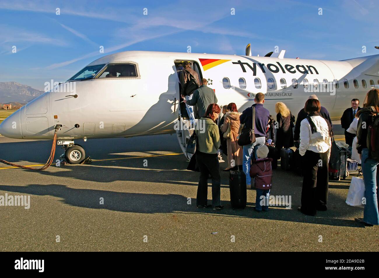 Aéroport international de mère Theresa, Tirana, Albanie Banque D'Images
