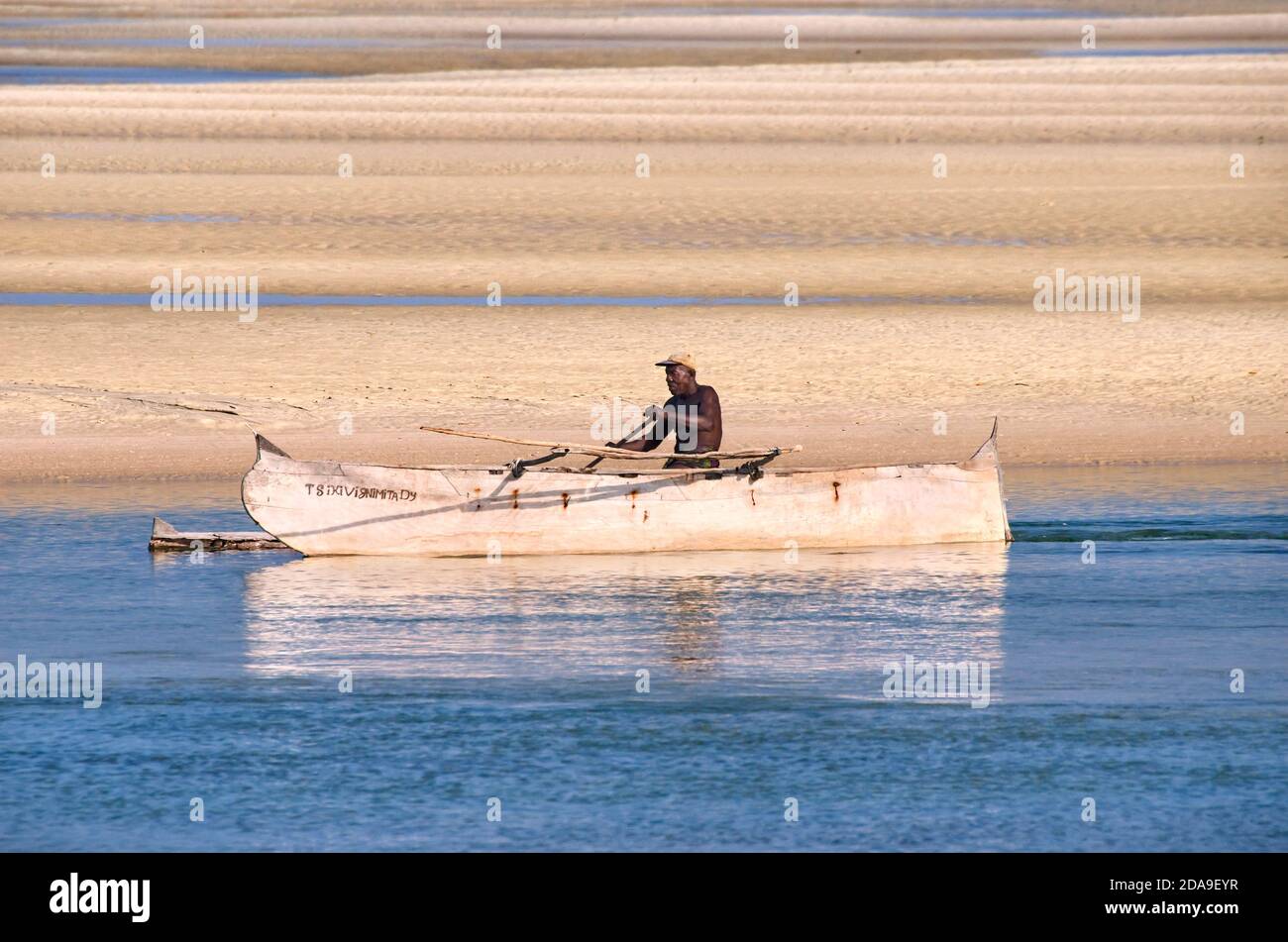 Tourné à Belo sur Mer, quartier de Morondava, Madagascar Banque D'Images