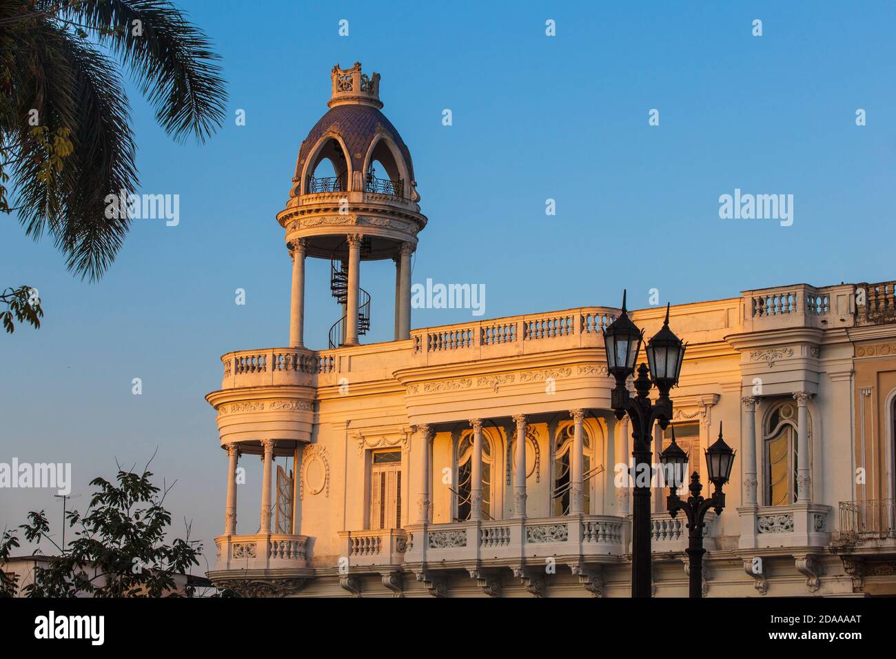 Cuba, La Havane, La Casa de la Cultura Benjamin Duarte - ancien Palacio de Ferrer (1918) Banque D'Images