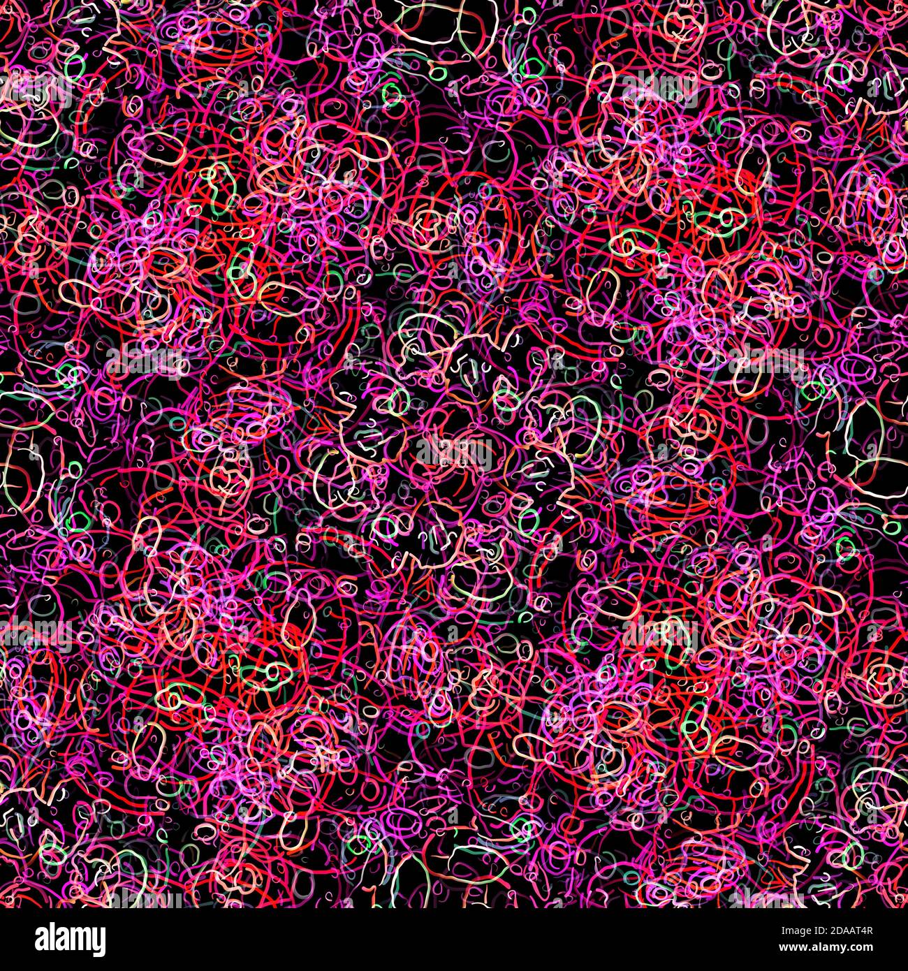 Motif abstrait sans couture avec lignes de couleur sur fond sombre Banque D'Images