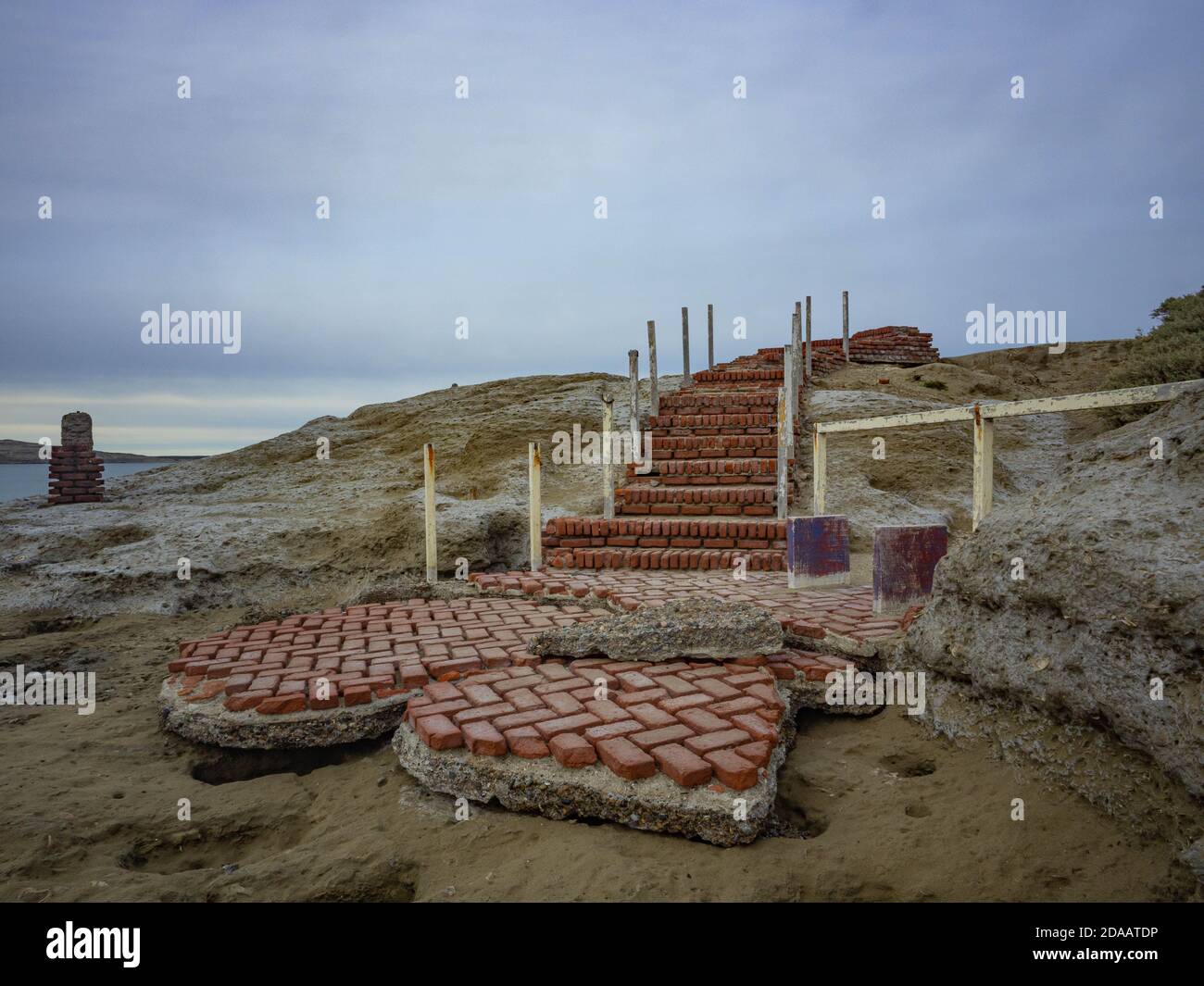 La péninsule de Valdés ou la péninsule de Valdés est une caractéristique côtière de la province de Chubut, en Argentine. Banque D'Images