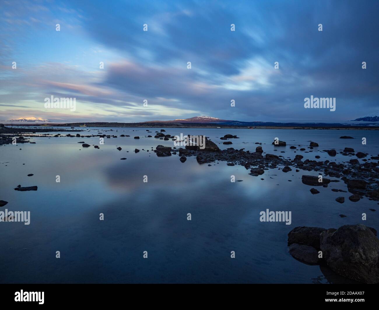 Puerto Natales est une ville du Chili située en Patagonie dans le sud du pays. C'est la capitale de Natales. Banque D'Images