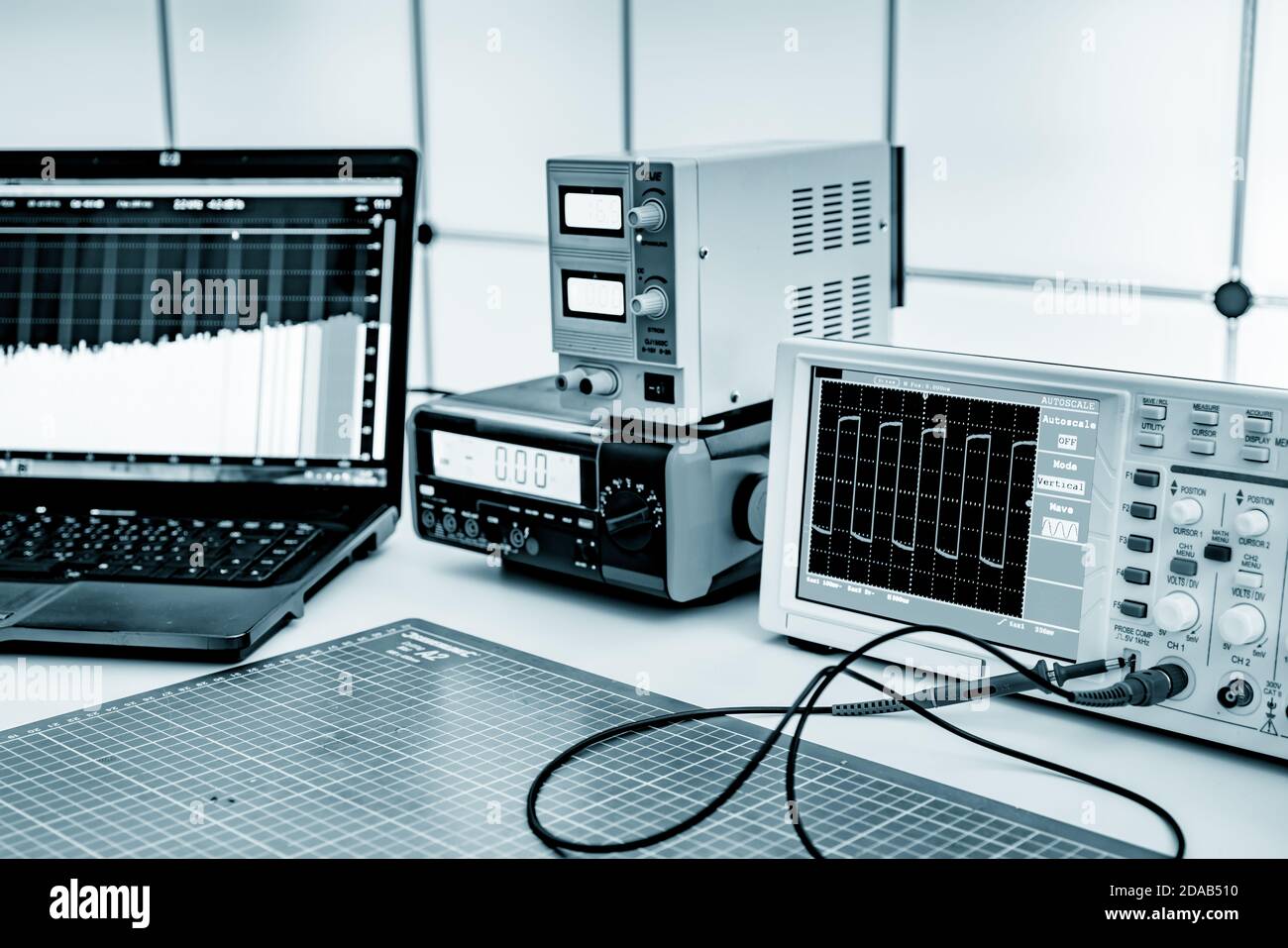 Instruments de mesure en laboratoire pour le développement Banque D'Images