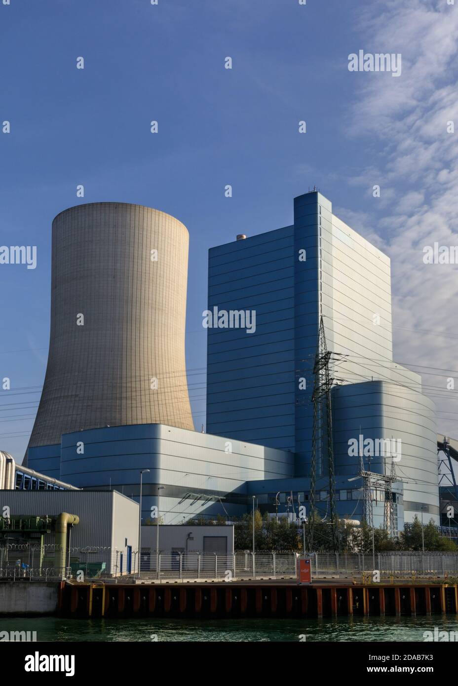 Centrale électrique de Datteln 4, dernière centrale au charbon à être construite, ouverte en 2020, Datteln, NRW, Allemagne Banque D'Images