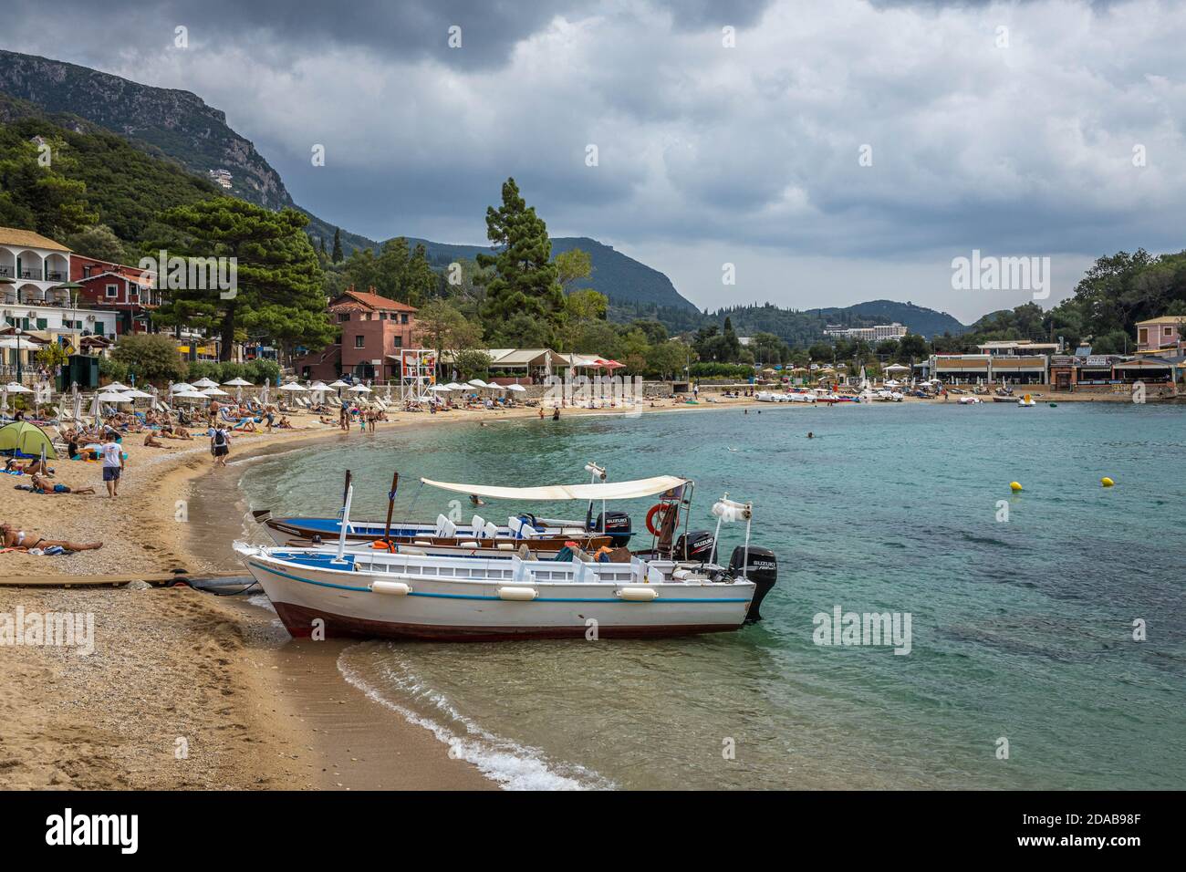 Paleokastritsa, Corfou Banque D'Images