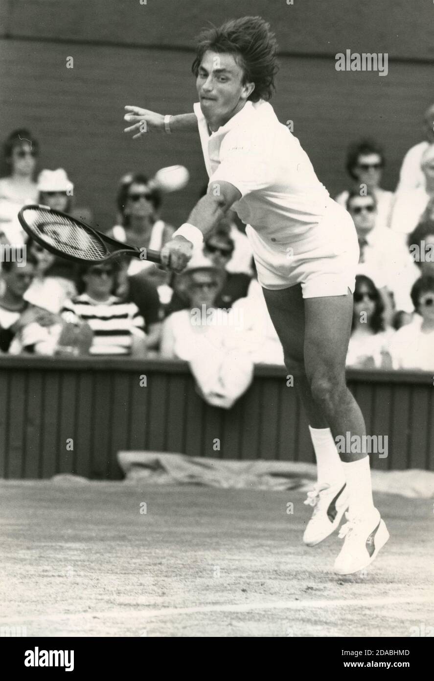 Joueur de tennis français Henri Leconte, Bruxelles, Belgique années 1980  Photo Stock - Alamy