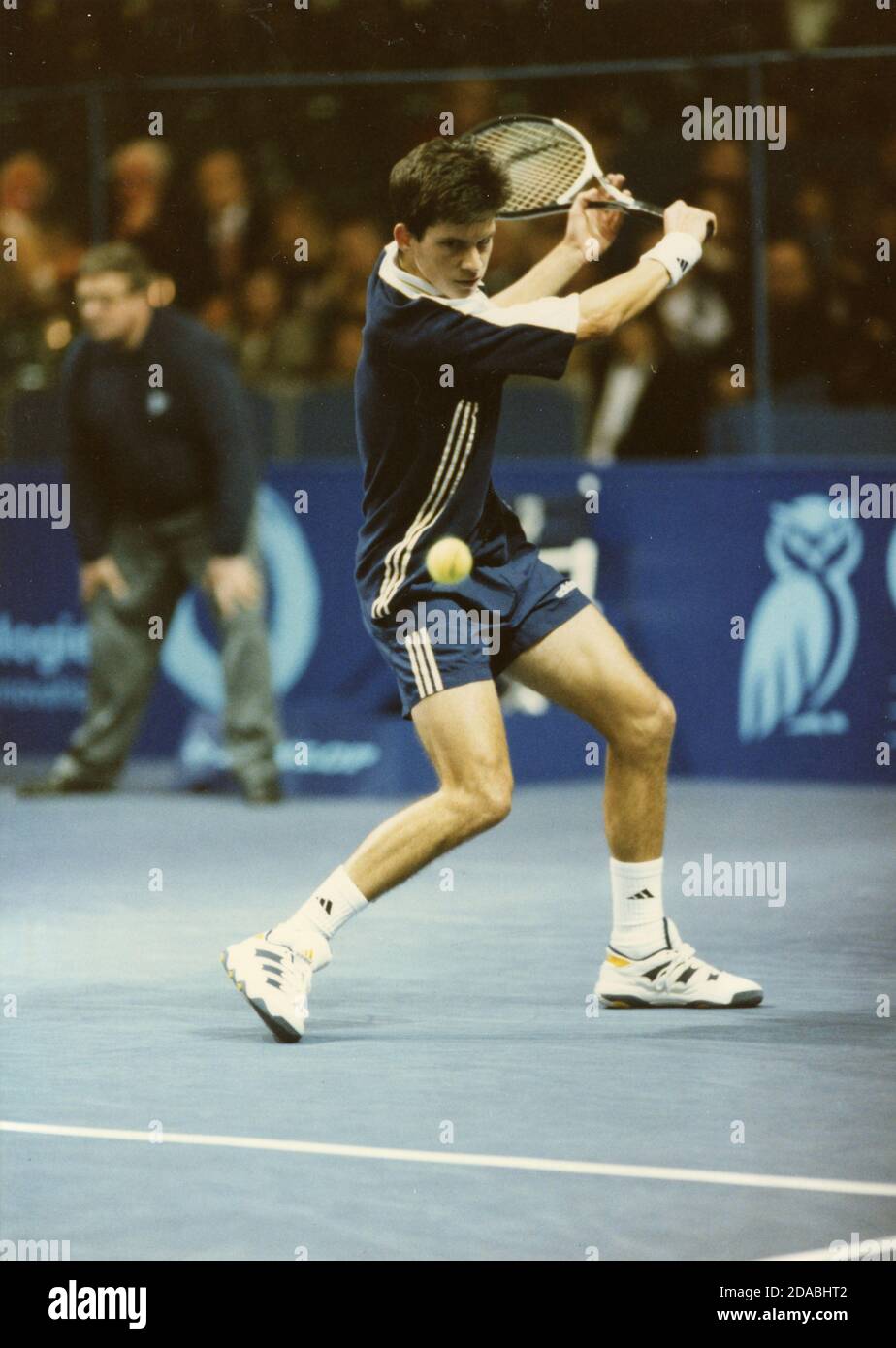 Joueur de tennis britannique Tim Henman, années 1990 Banque D'Images