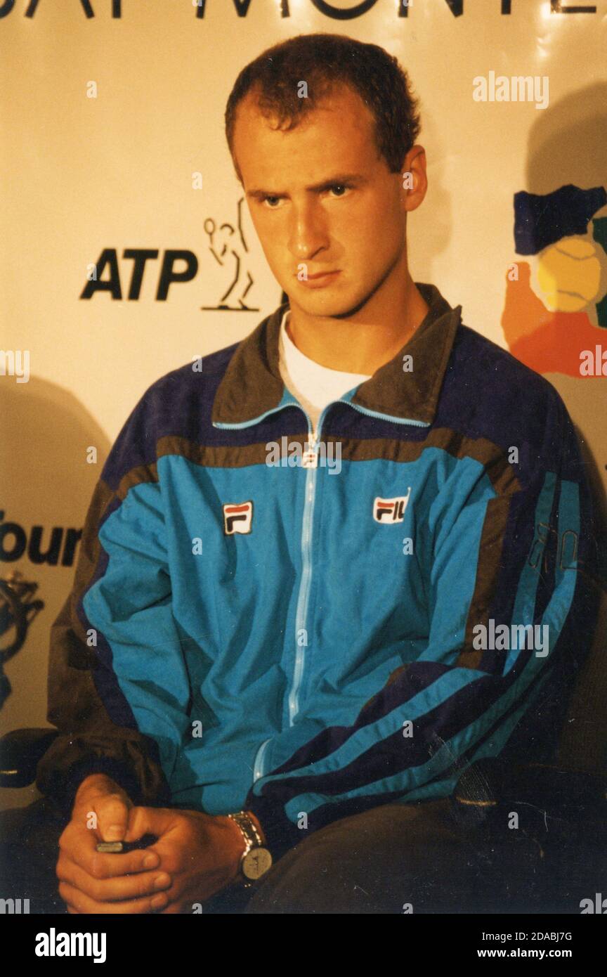 Joueur de tennis ukrainien Andrei Medvedev, 1996 Banque D'Images