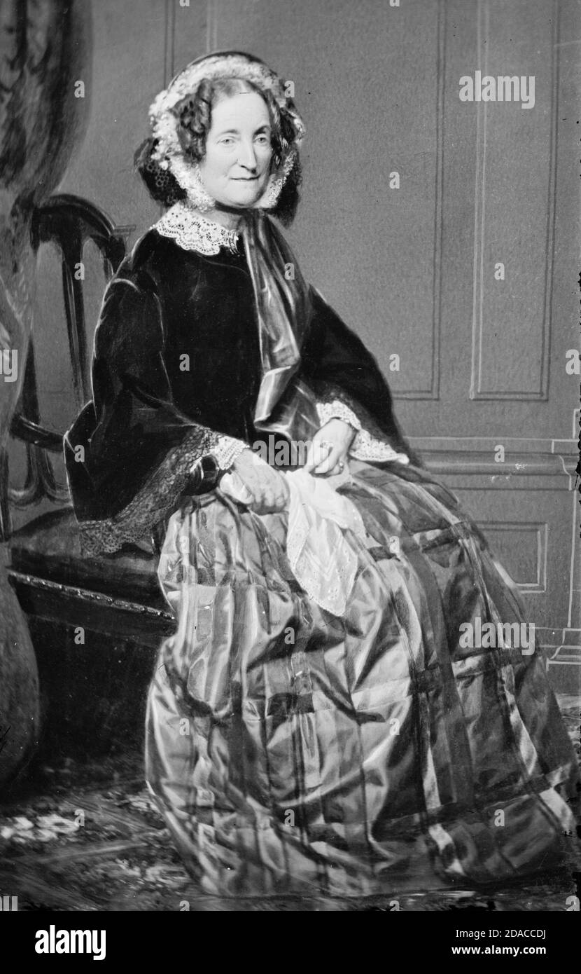 LYDIA SIGOURNEY (1791-1865) poète américain connu sous le nom de chanteur de Sweet De Hartford' Banque D'Images
