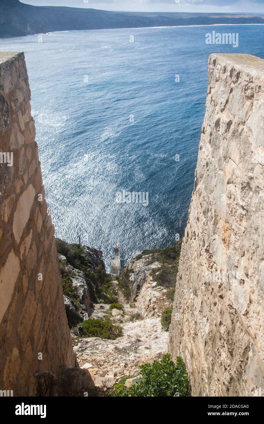 Gouffre de renard volante, Weirs Cove, parc national de Flinders Chase, Kangaroo Island, Australie méridionale. Banque D'Images