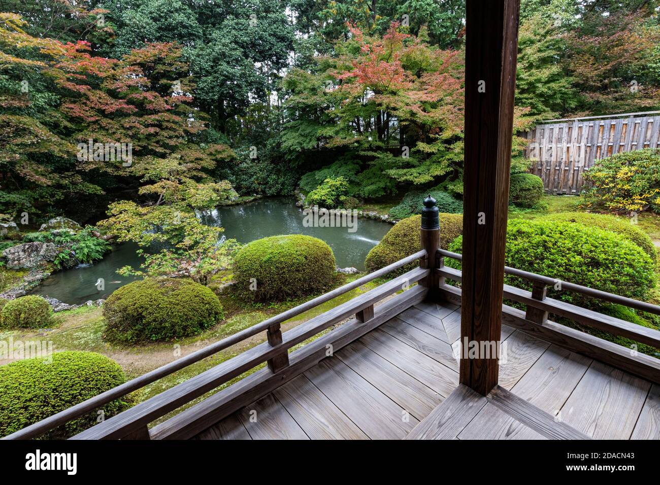 Zuishin-in Pond Garden - Zuishin-in est un temple tranquille retiré du centre-ville de Kyoto à Yamashina. Le temple est également appelé le temple de Mandala A. Banque D'Images