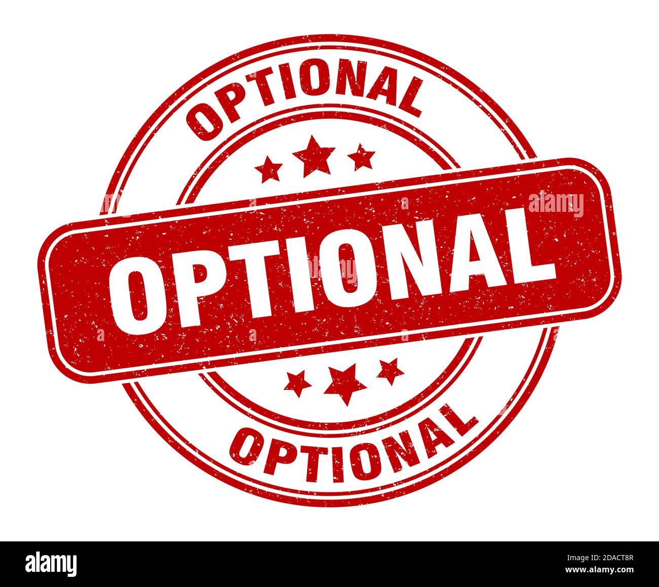 timbre facultatif. affiche facultative. étiquette de grunge ronde Illustration de Vecteur