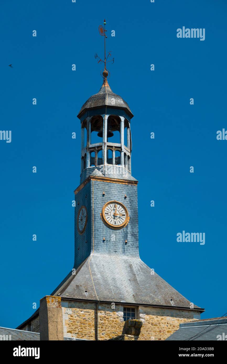 France, cher (18), Vierzon, clocher du beffroi également appelé porte Banier Banque D'Images