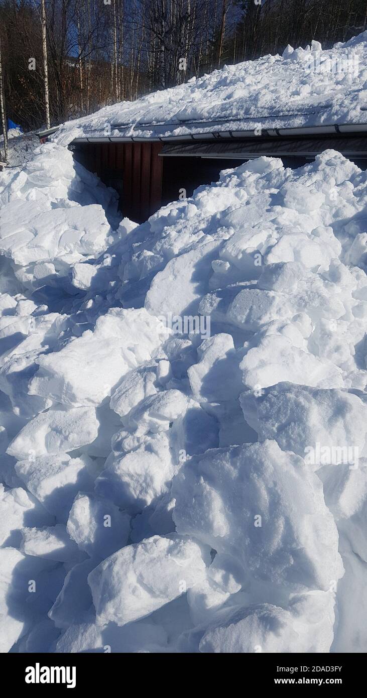 Neigé dans la cabine Banque D'Images
