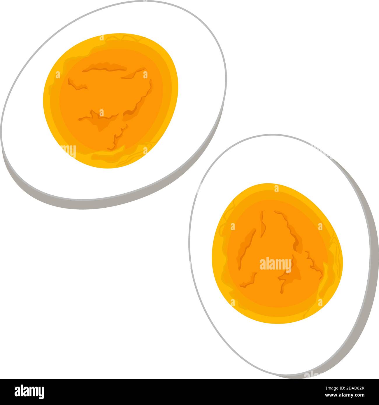Motif vectoriel d'œufs durs, motif vectoriel d'œufs cuits à la vapeur parfaits Illustration de Vecteur
