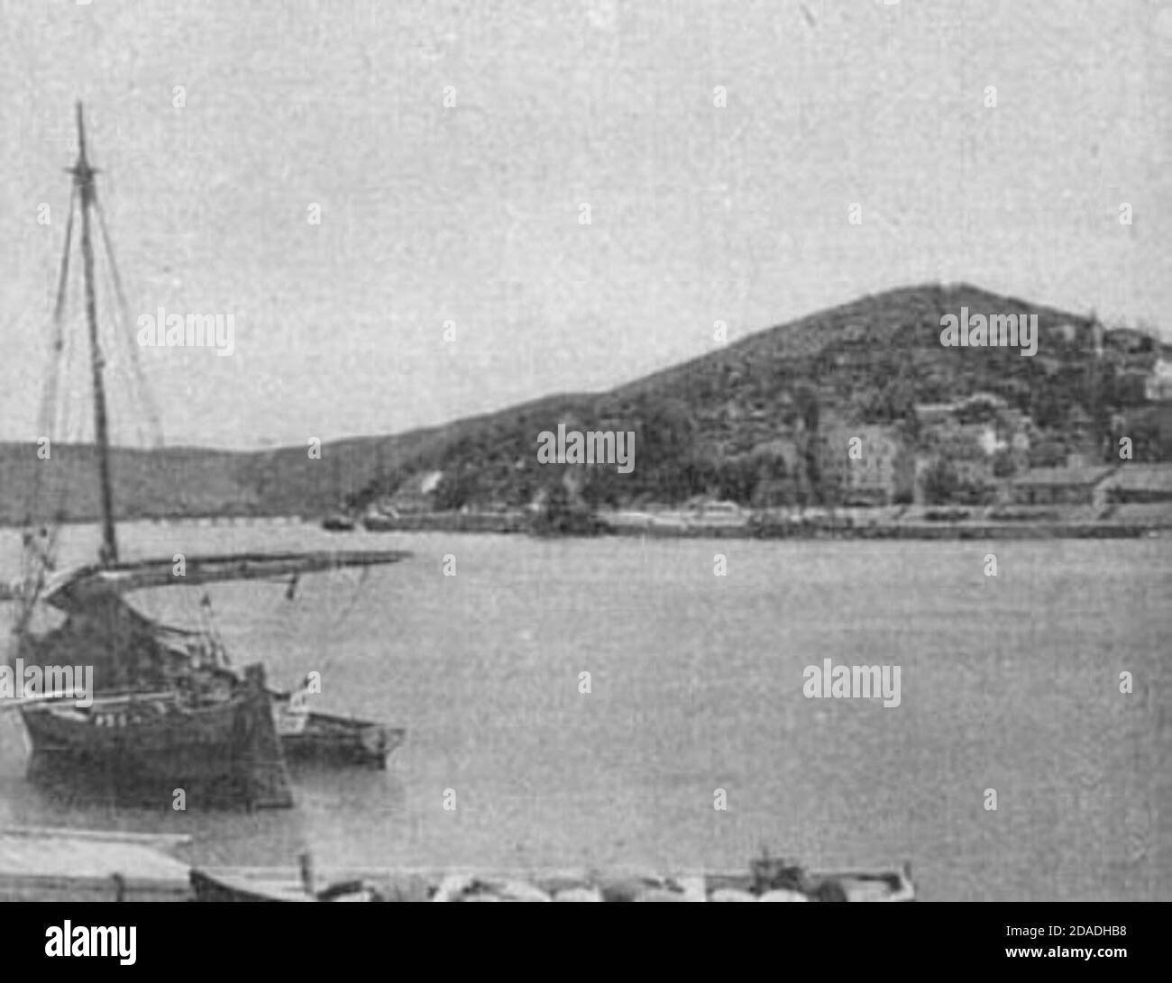 Pour atteindre le port de Metković , les navires devaient depuis 1888 Banque D'Images