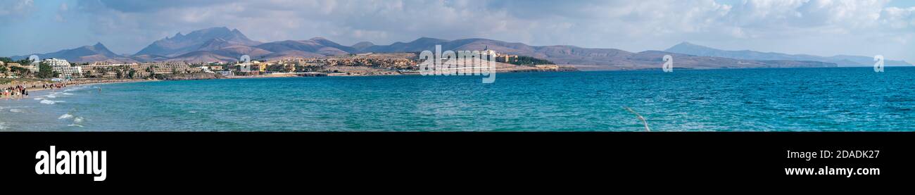 Fuertevenura Espagne. Paysage magnifique. Mer et plage Banque D'Images