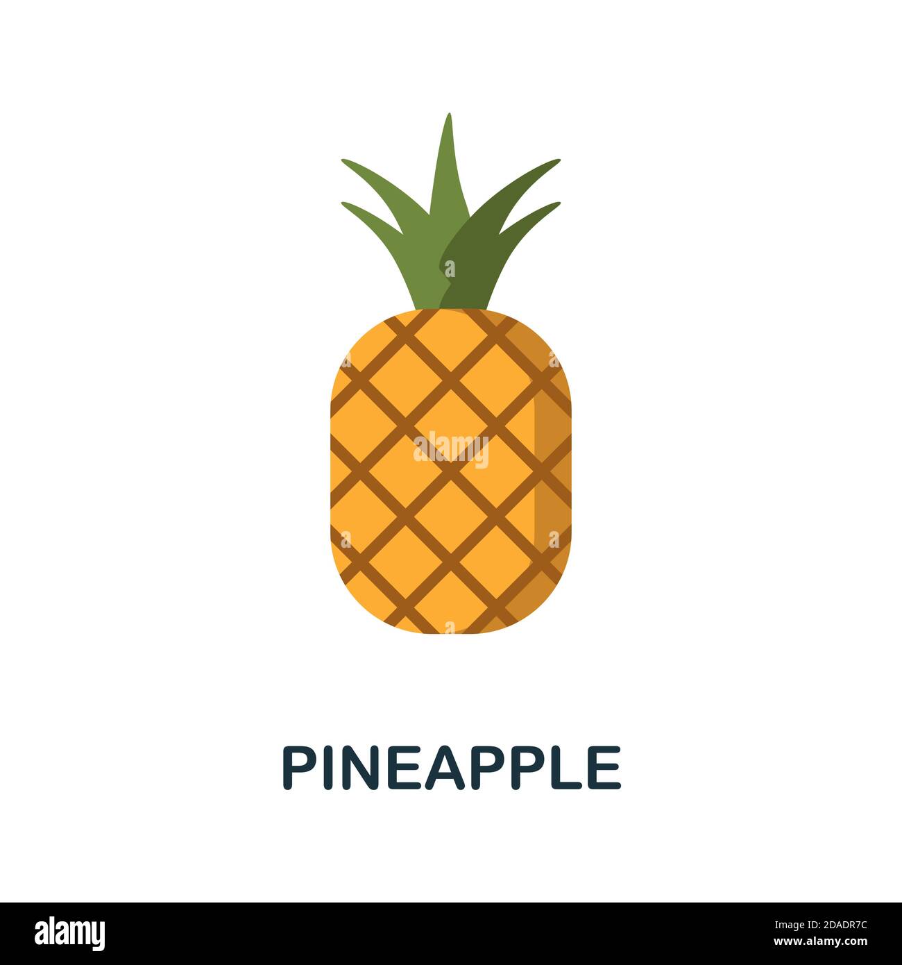 Icône ananas. Un élément simple de la collection de fruits. Icône Creative Pineapple pour la conception de sites Web, les modèles, les infographies et plus encore Illustration de Vecteur