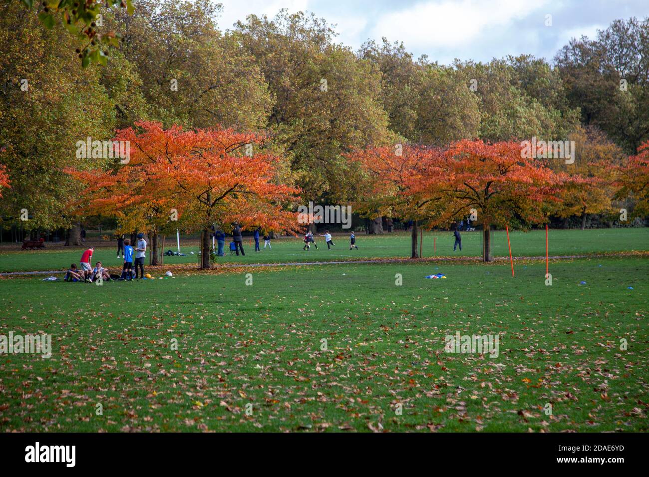 Battersea Park à l'automne, Londres, Royaume-Uni Banque D'Images
