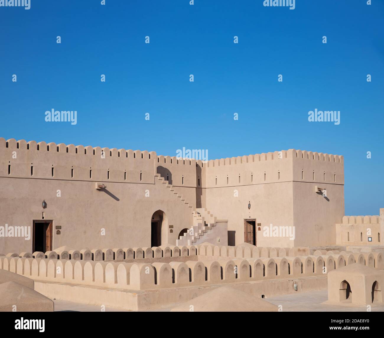 Fort Rustaq. Copier l'espace. Rustaq, Muscat, Oman Banque D'Images