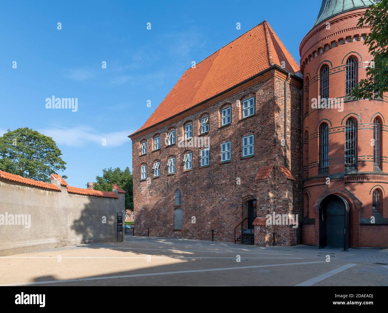 Le musée européen Hansemuseum de la Ligue hanséatique de Lübeck. Ouvert en 2015, il a été conçu par Andreas Heller Architects & Designers. Banque D'Images