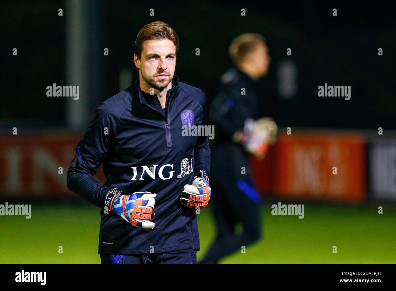 ZEIST, 09-11-2020 , Sportcentrum KNVB, Trainingscentrum KNVB dans Zeist, saison de la Ligue des Nations 2020-2021. Formation de l'équipe nationale néerlandaise. Le gardien de but des pays-Bas Tim Krul pendant la formation. Banque D'Images