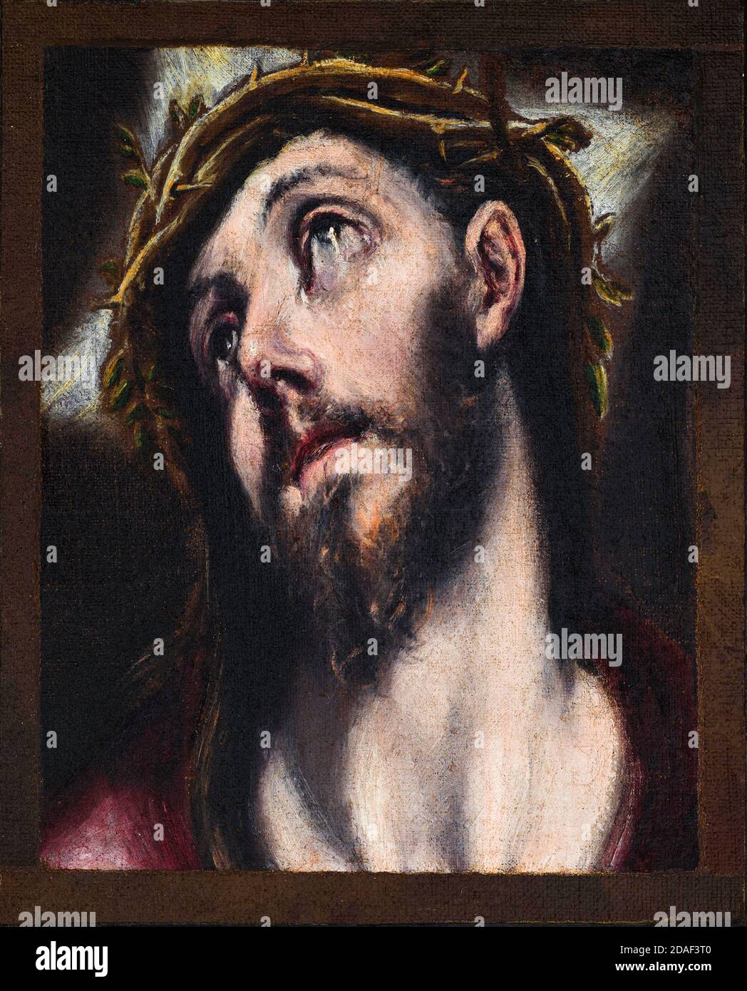 Christ portant la croix, peinture par Workshop d'El Greco, vers 1610 Banque D'Images Christ portant la croix, peinture par Workshop d'El Greco, vers 1610 Banque D'Images