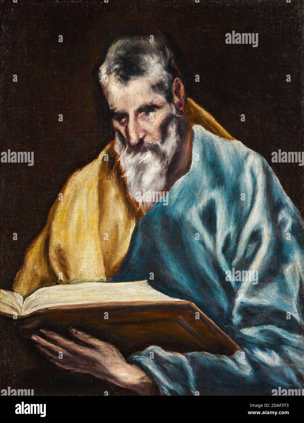 St Simon, peinture de l'atelier d'El Greco, vers 1610-1614 Banque D'Images