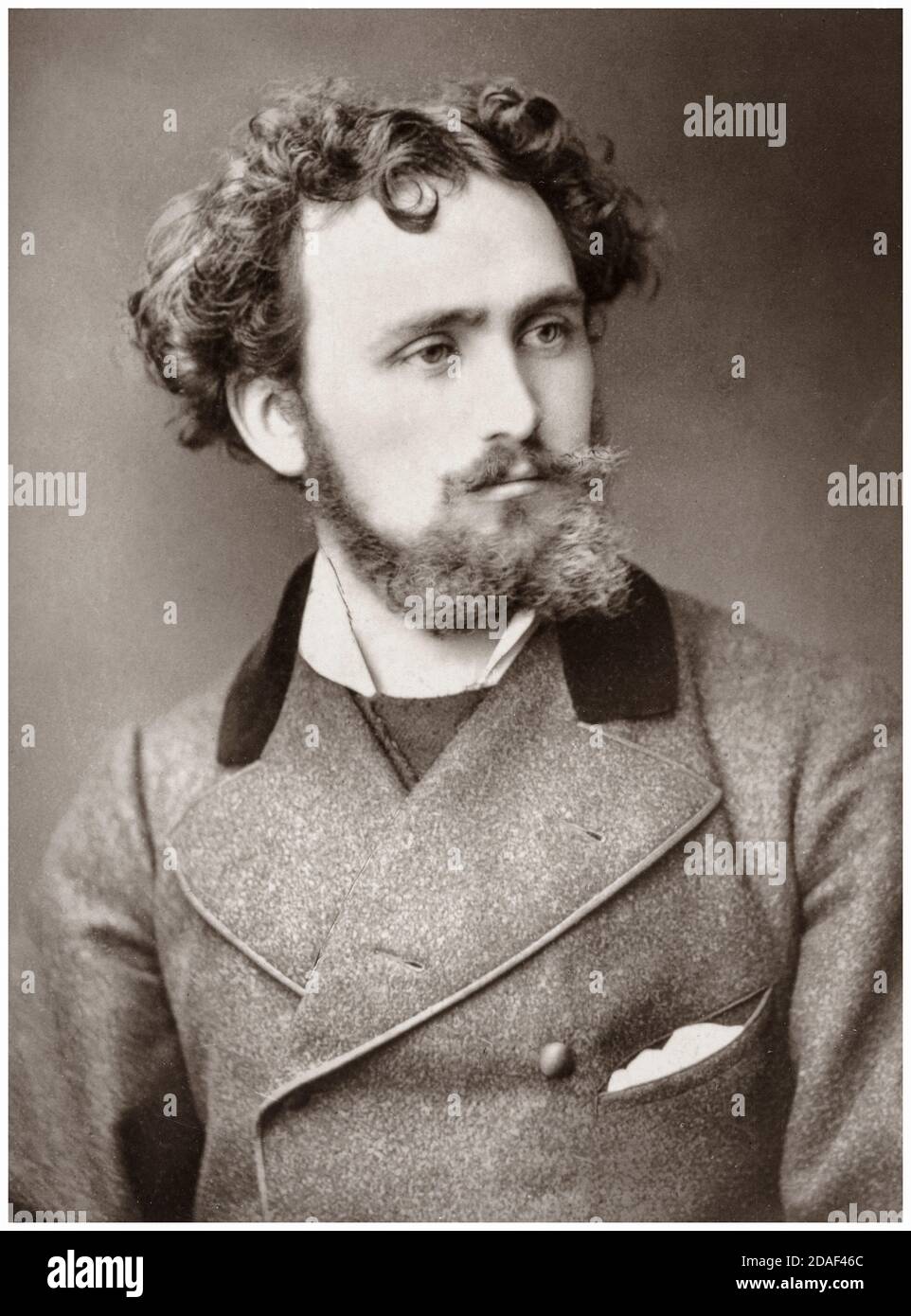 Eugène Delacroix (1798-1863), photographie de portrait d'un artiste inconnu, 19th siècle Banque D'Images