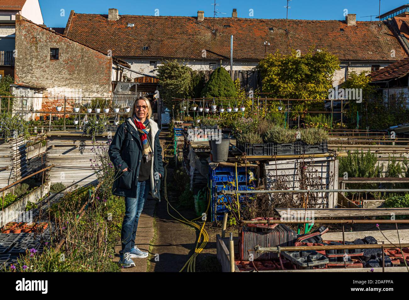Le quartier des jardiniers du marché de Bamberg est sur l'UNESCO Liste du patrimoine mondial depuis 1993 Banque D'Images