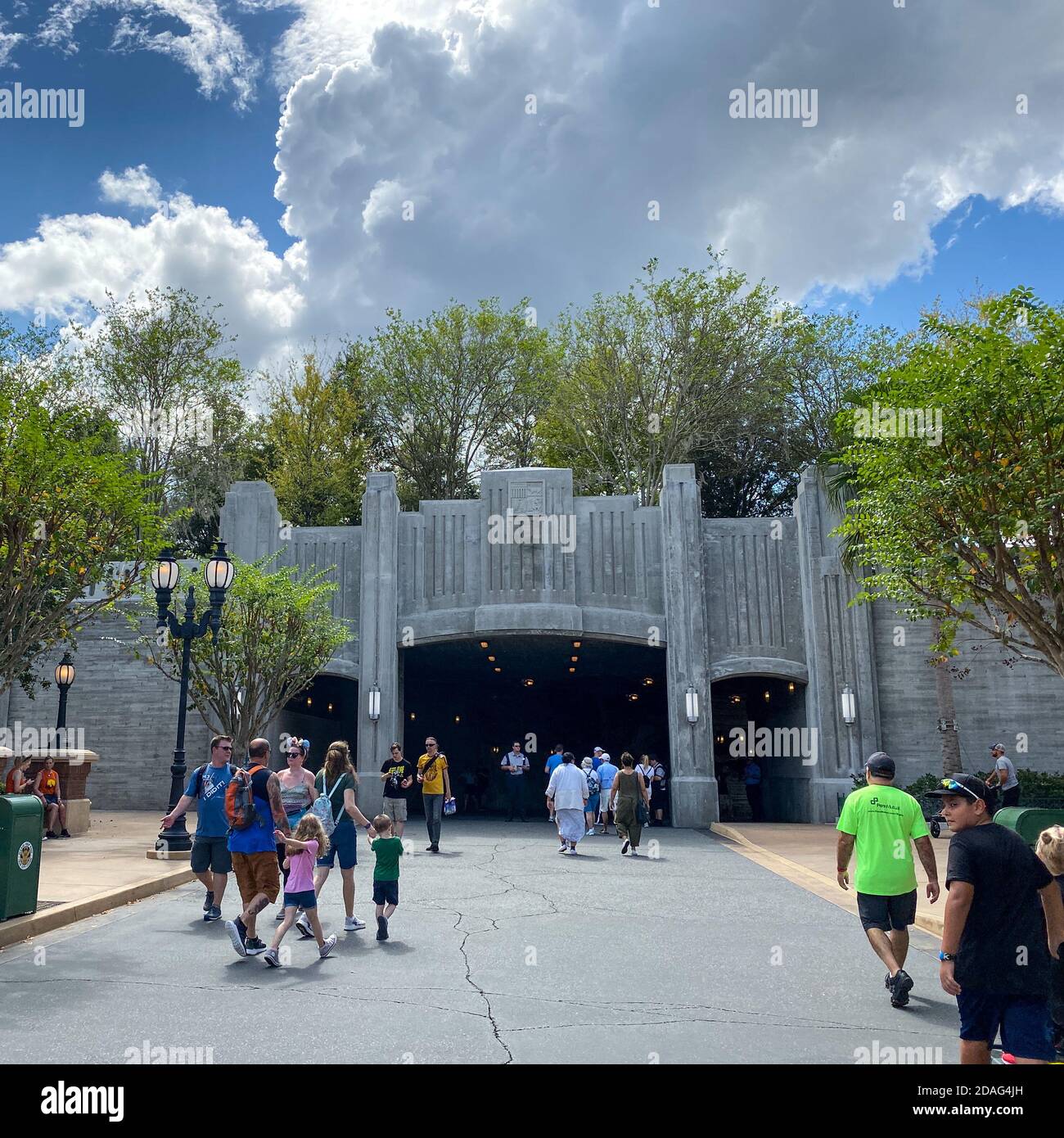 Orlando,FL/USA-10/5/19: Porte pour entrer dans Disney World Hollywood Studios Star Wars Galaxy's Edge. Banque D'Images