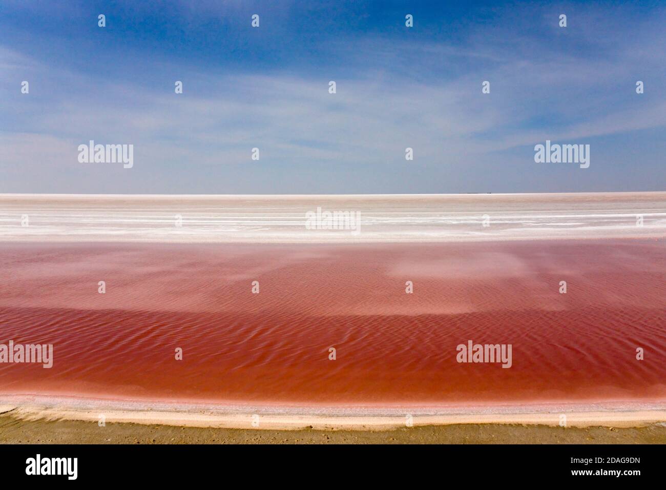 Chott el Jerid (lac Salé), près de Tozeur, Tunisie Banque D'Images